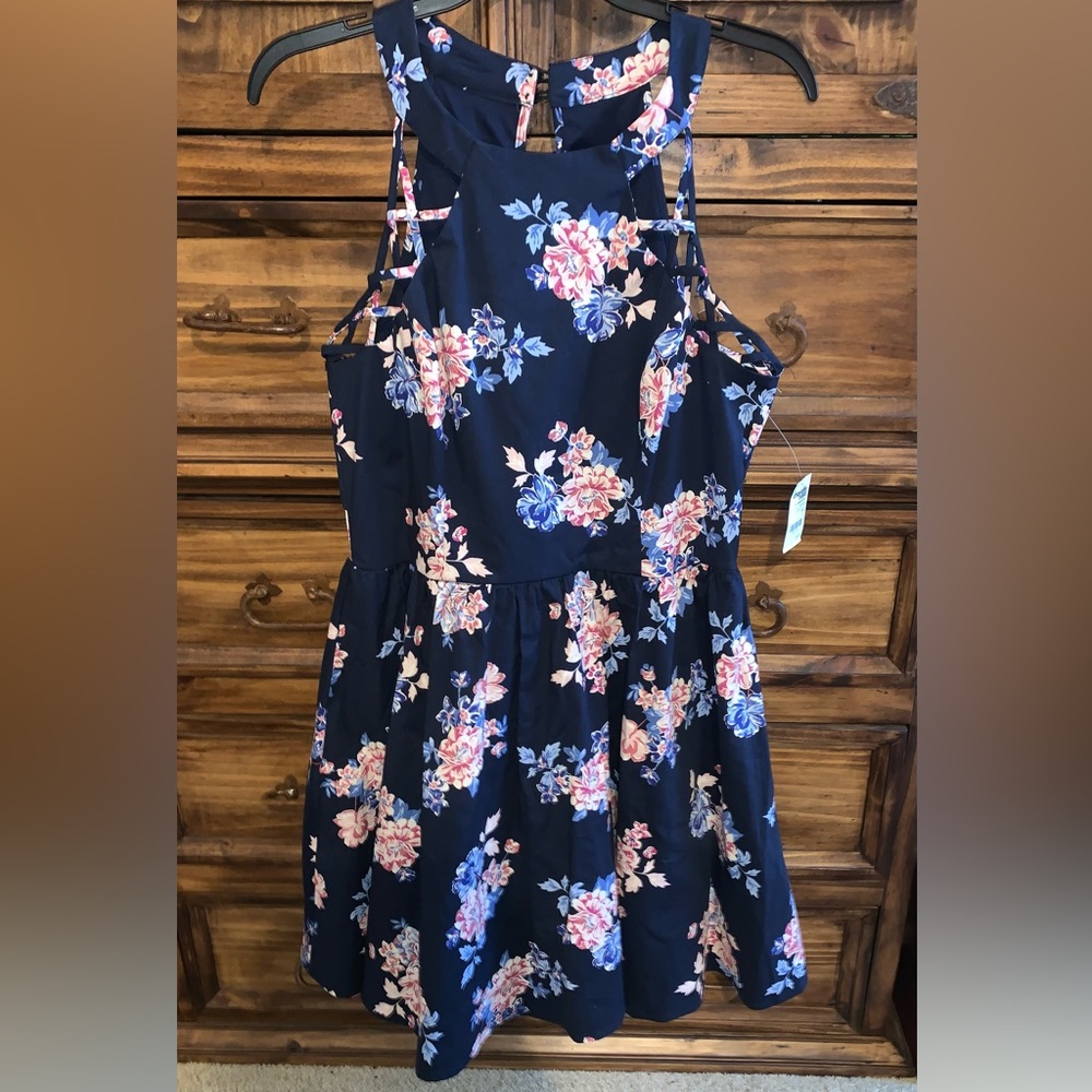 Navy/Blue Dress made by Charlotte Russe!!